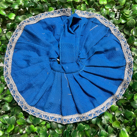 0,1,2 No. Laddu Gopal Cotton Dress blue