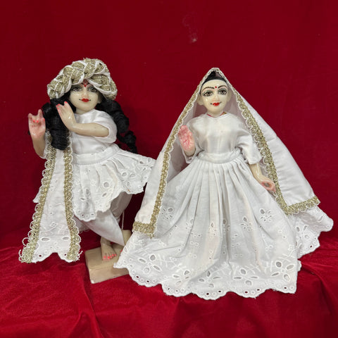 12 inch Yugal Sarkar Cotton Dress chikamkari