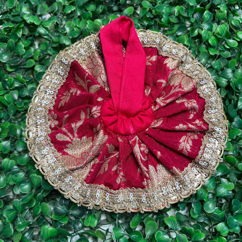 1,2 No. Laddu Gopal Banarasi Fabric Dress