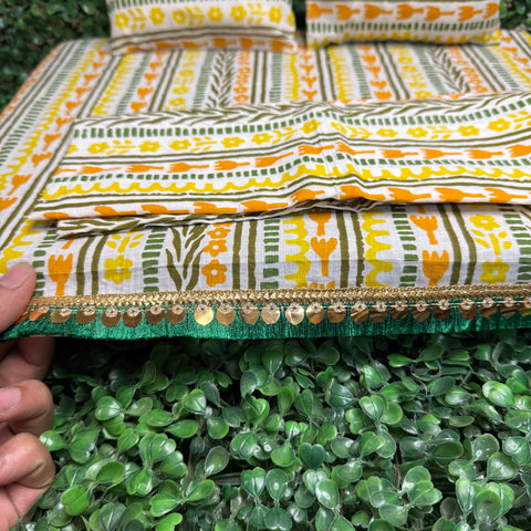 10*12 cotton bedsheet set