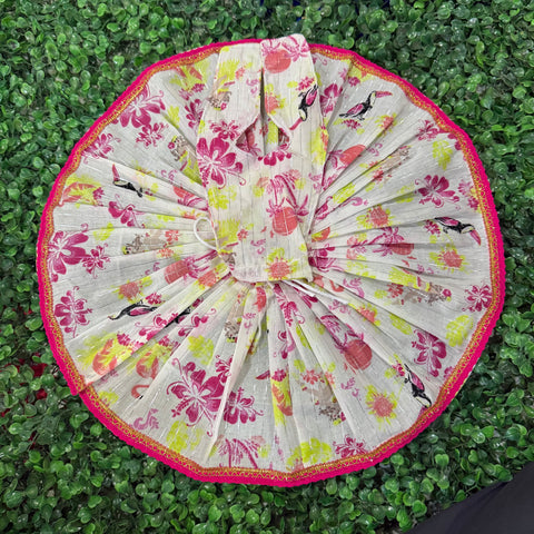 12 No. Laddu Gopal dress pink