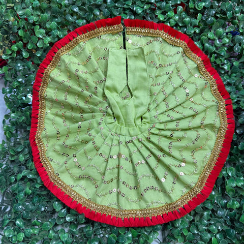 5,6 Number Laddu Gopal Heavy Dress Net Fabric + Cotton Fabric