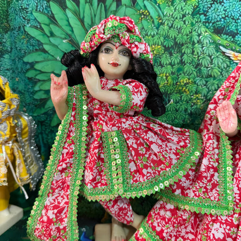 🌸12 Inch Yugal Sarkar Cotton Fabric Dress