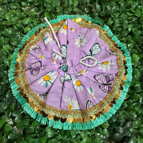 0,1,2 No. Laddu Gopal Cotton Dress purple