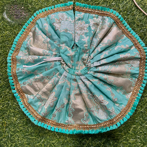 5,6 No. Banarasi heavy dress  sky