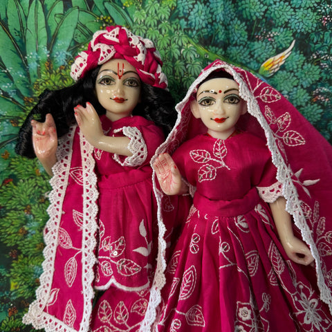 12 Inch Yugal Sarkar Cotton Embroidery Work Dress