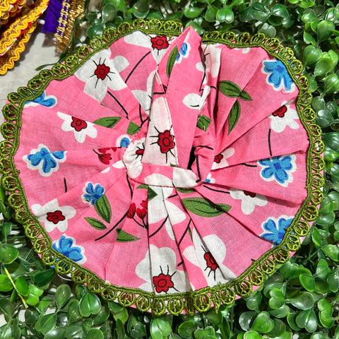 0,1,2 No Laddu Gopal dress Cotton baby pink