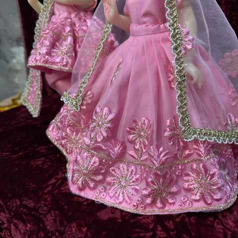 12 Inch Yugal Sarkar Dress Baby Pink 8inch Lehanga