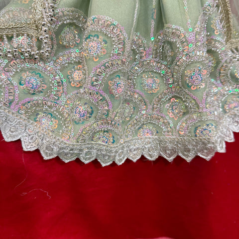 12 inch Yugal Sarkar Heavy Handwork Dress