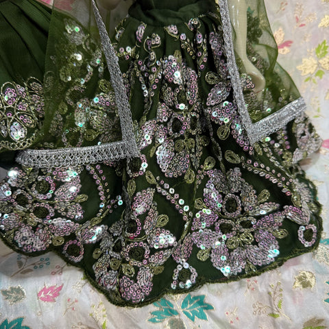 15 Inch Yugal Sarkar Green Dress