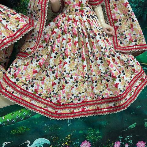 🌸12 Inch Yugal Sarkar Cotton Fabric Dress