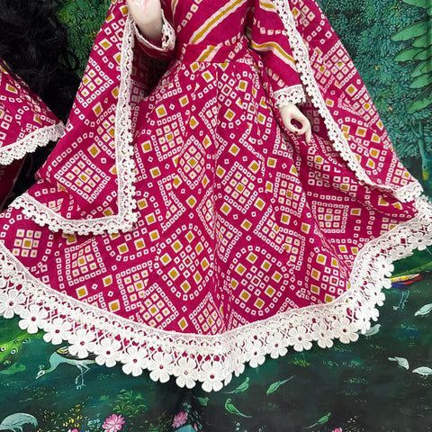 15 inch Yugal Sarkar Cotton Fabric Dress