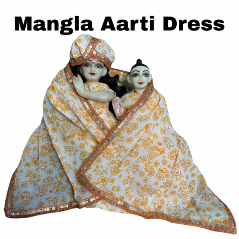 12 Inch Yugal Sarkar Cotton Night and Mangla Aarti Dress