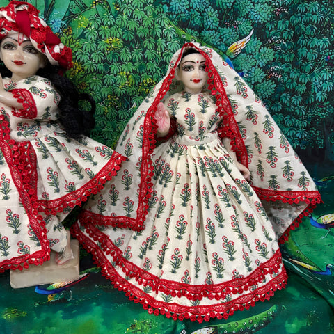 🌸12 inch yugal sarkar cotton dress