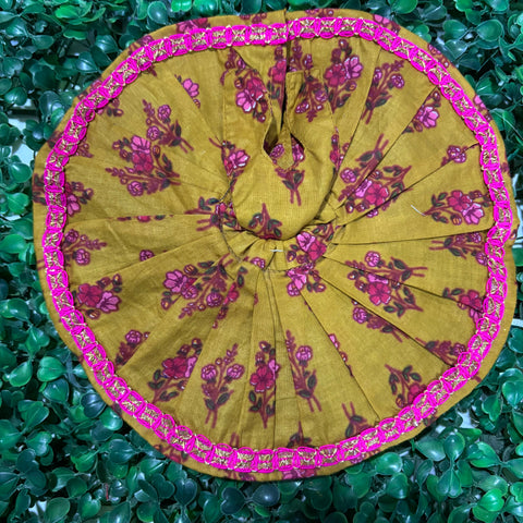 3-4 no laddu gopal dress mustard dress
