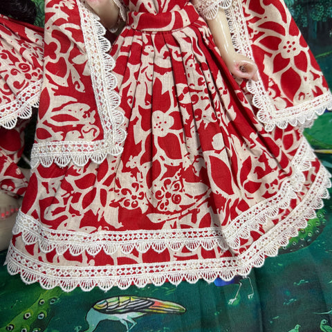 9 inch Yugal Sarkar Cotton Fabric Dress