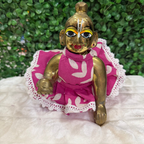 7 No. Laddu Gopal Dhoti pink
