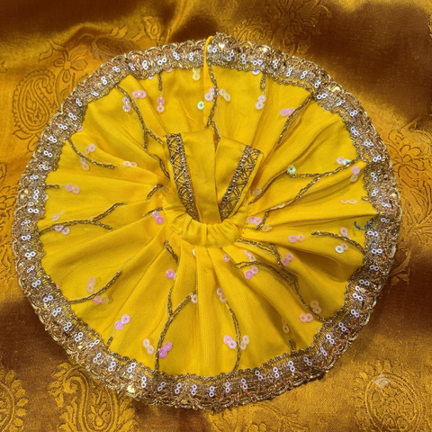 3,4 No laddu Gopal net fabric fabric dress