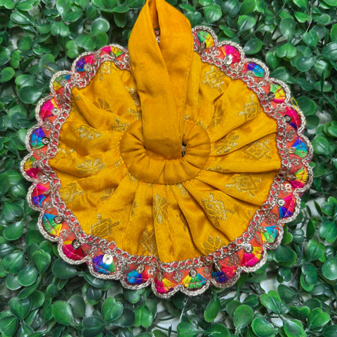 1,2 No. Laddu Gopal Banarasi Fabric Dress