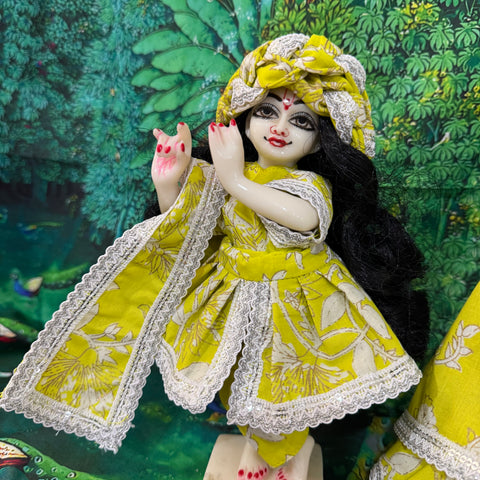 🌸12 Inch Yugal Sarkar Cotton Fabric Dress