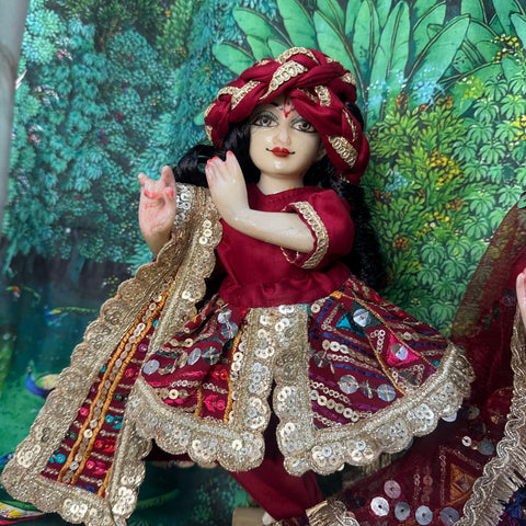 12 Inch Yugal Sarkar mehroom Heavy Poshak