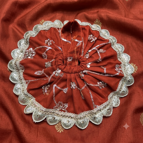 3,4 No laddu net fabric fancy dress