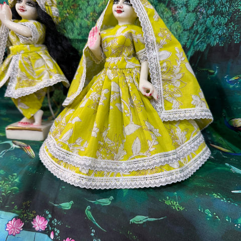 🌸12 Inch Yugal Sarkar Cotton Fabric Dress