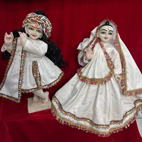 15 inch Yugal Sarkar White multi Dress