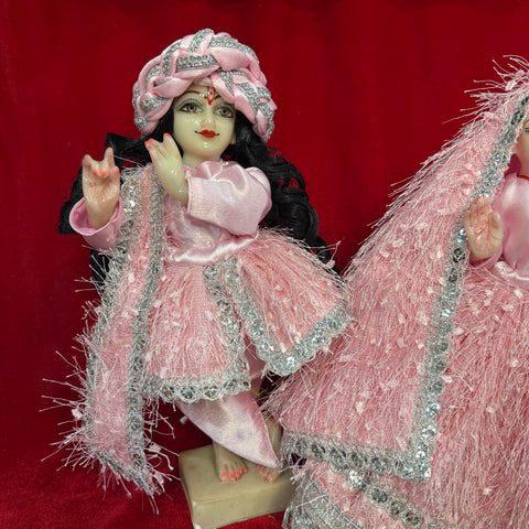 🌸 12 inch Yugal Sarkar Dress Baby Pink