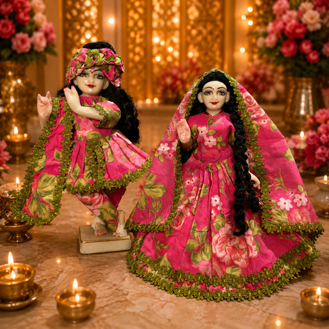 12 Inch Yugal Sarkar Cotton Dress Peach Colour
