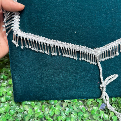 Vaani ji bag Shaneel Fabric ( peacock Shade )