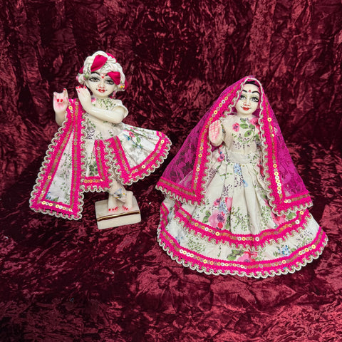 12 inch yugal Sarkar dress cotton 8inch lehanga