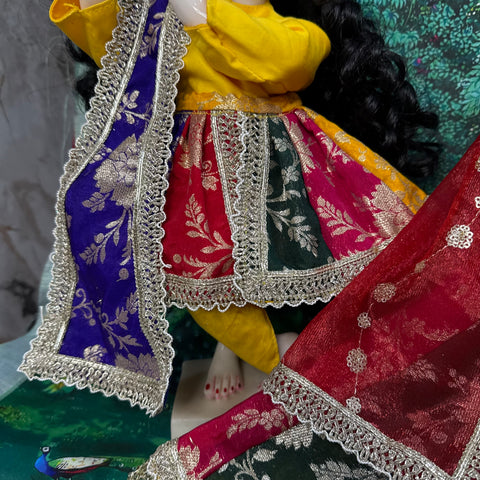 15 Inch Yugal Sarkar Multi Banarasi Dress ❤️