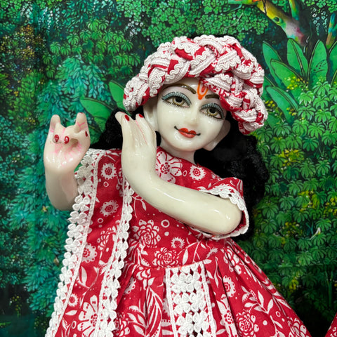 15 Inch Yugal Sarkar cotton Drrss red