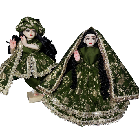 12 Inch Yugal Sarkar Banarasi Fabric Dress Soft And Washable