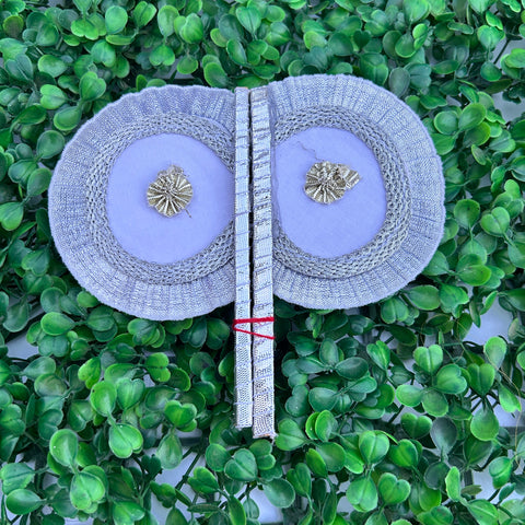 2 pcs Fan Silver