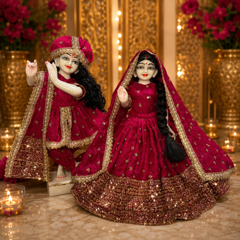 18 Inch Yugal Sarkar Heavy Border Hand Work Dress Pink ❤️