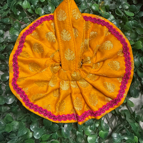 0,1 No. Laddu Gopal Banarasi Fabric Dress