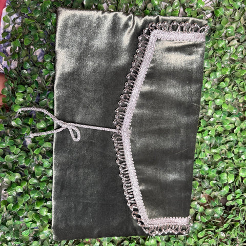 Vaani ji bag Shaneel Fabric Dark Pista Shade