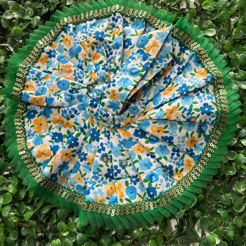3-4 No. Laddu Gopal Cotton Dress with astar 👗 | Stylish Green Border Poshak