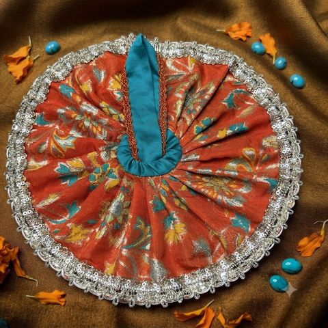 3,4 No laddu Gopal bnarsi fabric fancy dress