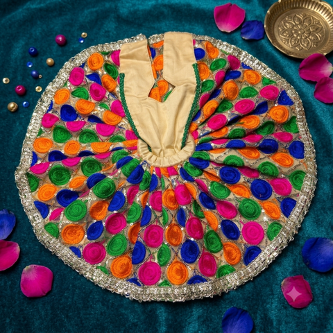 12 No laddu Gopal net fabric fancy dress