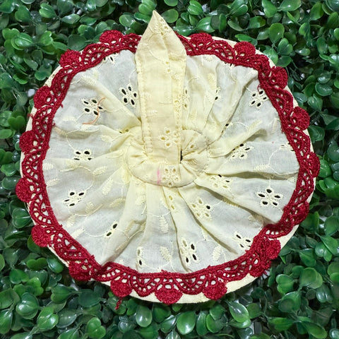 0,1,2 No. Laddu Gopal Dress lemon embroidery