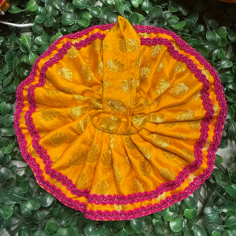 1,2 No. Laddu Gopal Banarasi Fabric Dress