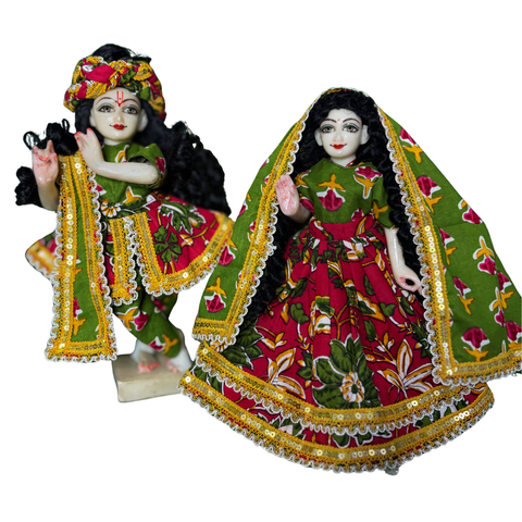 12 Inch Yugal Sarkar Cotton Fabric Dress Soft And Washable