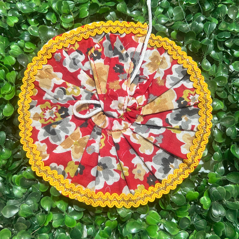 0,1,2 No. Laddu Gopal dress Cotton red yellow