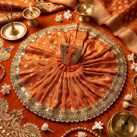 3'4 No laddu Gopal Bnarsi haevy dress
