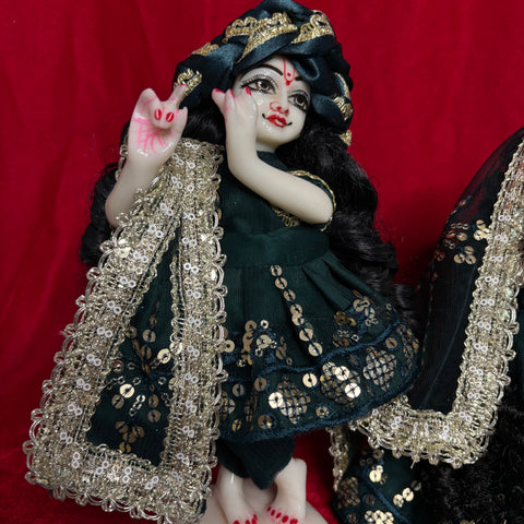 9 inch Yugal Sarkar Net Fabric Dress