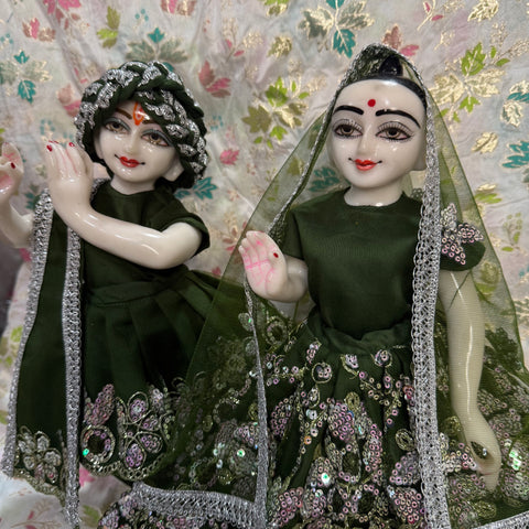 15 Inch Yugal Sarkar Green Dress