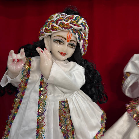 15 inch Yugal Sarkar White multi Dress